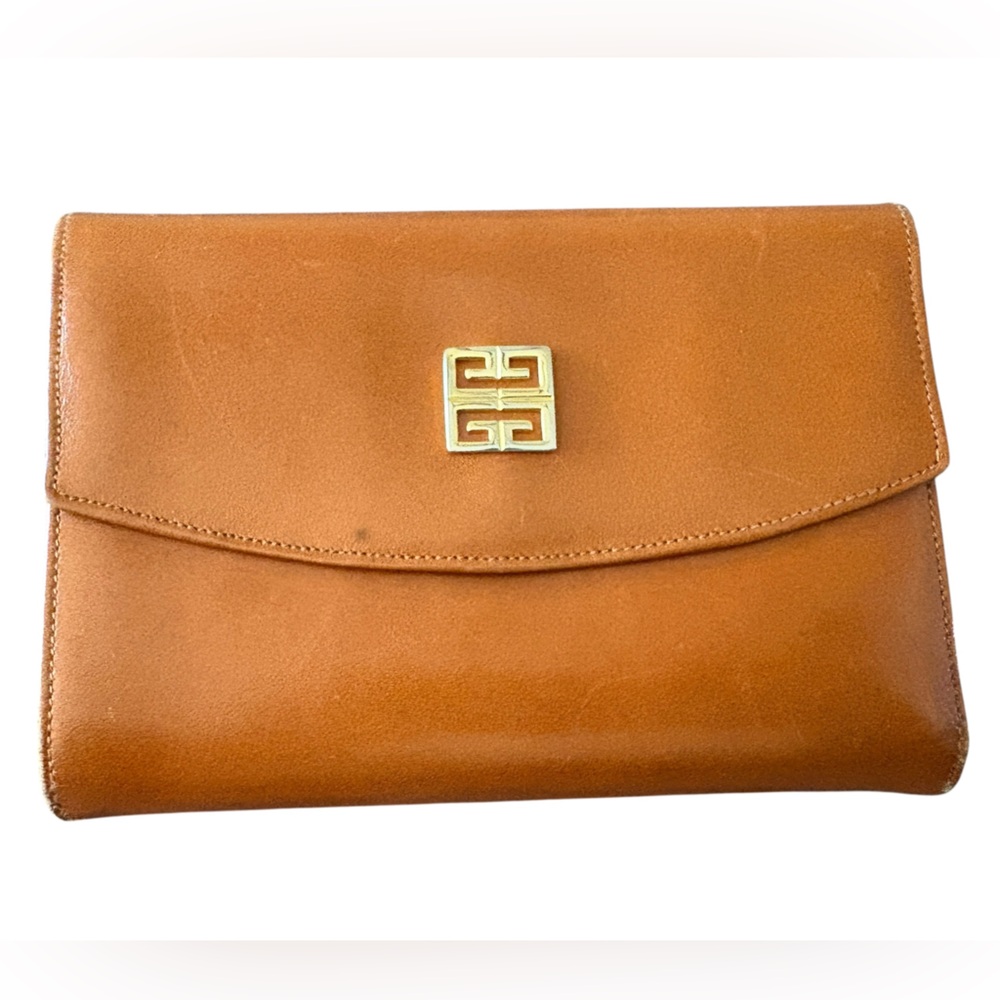 Givenchy Leather trifold wallet Gold hardware